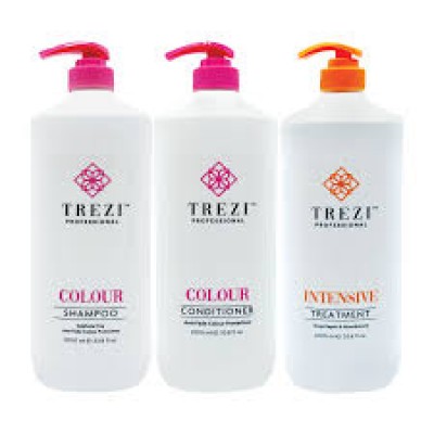 Trezi Colour Shampoo, Conditioner & Intensive Treatment Trio 1Litre